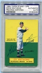1964 Topps Stand-Up Eddie Mathews Autographed PSA/DNA Certified Authentic