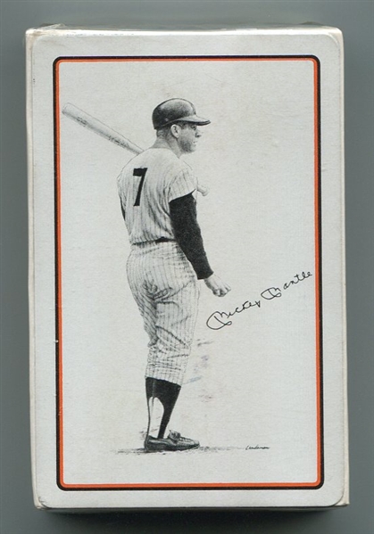 1977/1978 Landsman Sports Deck Mickey Mantle Factory Sealed 55 Card Deck 