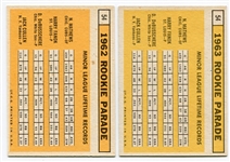 1963 Topps #54a & 54b Dave DeBusschere Rookie Cards