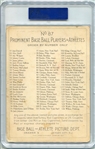 T3 Turkey Red #87 Eddie Collins Checklist Back PSA 3