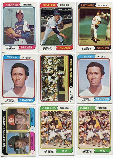 1974 Topps Lot of 416 Assorted Card With HOFers