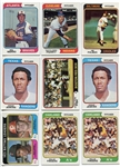 1974 Topps Lot of 416 Assorted Card With HOFers