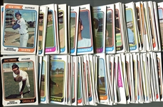 1974 Topps Lot of 416 Assorted Card With HOFers