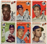 1954 Topps Partial Set of 179 Different With Stars & HOFers