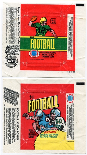 1970s Topps & Fleer Wax Wrapper Lot Baseball, Basketball & Football of 26