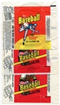 1970's Topps & Fleer Wax Wrapper Lot Baseball, Basketball & Football of 26