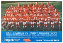 1954 San Francisco 49ers Burgermeister Beer Team Ad