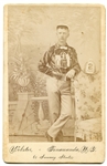 1880's Fireman Cabinet Card Tonawanda New York