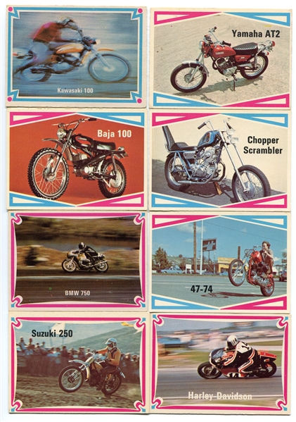 1972 Street Chopper Hot Bike Partial set of 54 Different EX to NRMT