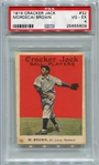E145-1 1914 Cracker Jack #32 Mordecai Brown PSA 4