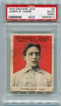 E145-2 1915 Cracker Jack #3 Joseph B. Tinker PSA 2MK