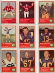 1963 Fleer Football Complete Set Nrmt to Nrmt/Mt