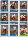 1962 Fleer Football Complete Set of 88 Exmt-Nrmt