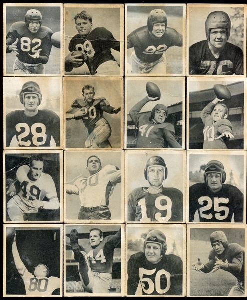 1948 Bowman Football Lot of 30 Different