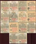 1948 Bowman Football Lot of 30 Different