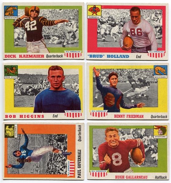 1955 Topps All American Lot of 6 Different EX+/-