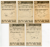 1959 Topps Football Lot of 5 Stars/HOFers EXMT+