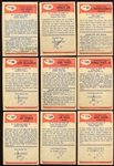 1955 Bowman Football Lot of 20 Different 