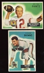 1955 Bowman Football Lot of 20 Different 