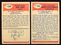 1955 Bowman Football Lot of 20 Different 