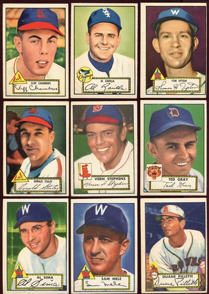 1952 Topps Baseball Lot of 15 Different VG-EX+