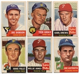 1953 Topps Baseball Lot of 10 Different Vg-Vg/EX