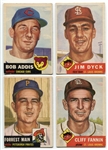 1953 Topps Baseball Lot of 10 Different Vg-Vg/EX