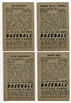 1952 Bowman Baseball Lot of 4 Different