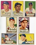 1952 Topps Baseball Lot of 7 Different