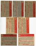 1952 Topps Baseball Lot of 7 Different