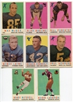 1959 Topps Football Stars & HOFer Card Lot 8 Different 