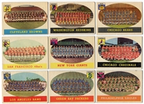 1958 Topps Football Lot of 12 Different Team Cards
