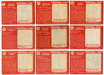 1958 Topps Football Lot of 12 Different Team Cards