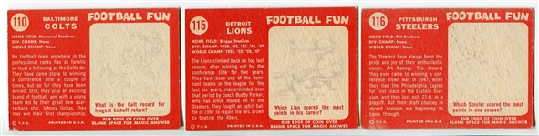1958 Topps Football Lot of 12 Different Team Cards