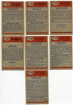 1955 Bowman Football Cards Lot of 7 Stars/HOFers