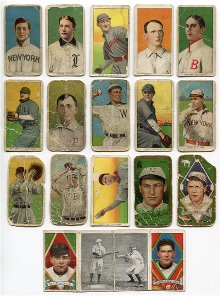 T206, T205 and T202 Lot of 16 Different