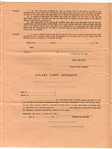 1925 National Association of Professional Base Ball Leagues Uniform Player's Contract Des Moines