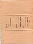 1925 National Association of Professional Base Ball Leagues Uniform Player's Contract Des Moines
