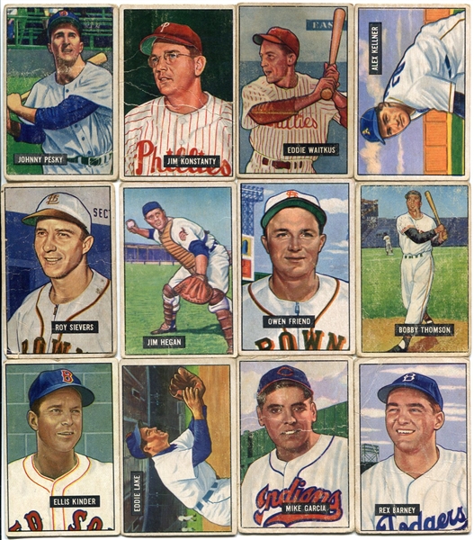 1951 Bowman Baseball Lot of 18 Different
