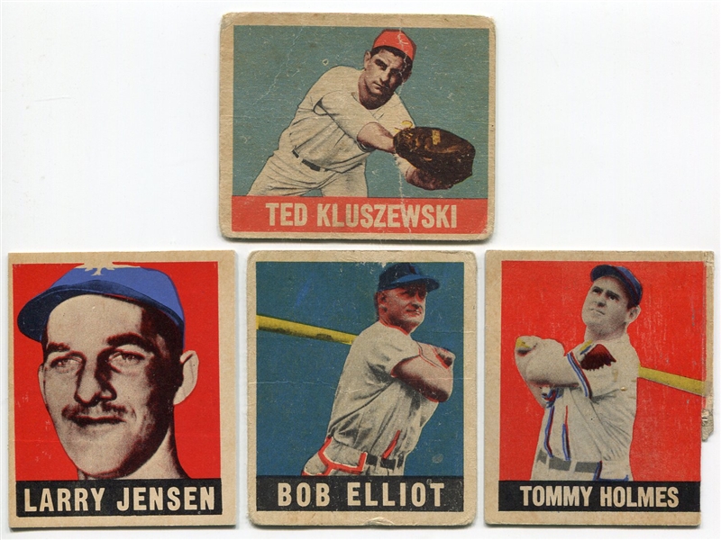 1948-49 Leaf Lot of 4 With Holmes SP