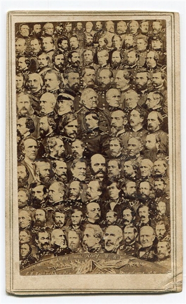 1860s Charles D. Frederick & Co. Union Officers CDV