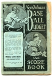1923 New Orleans Base Ball Budget and Score Book