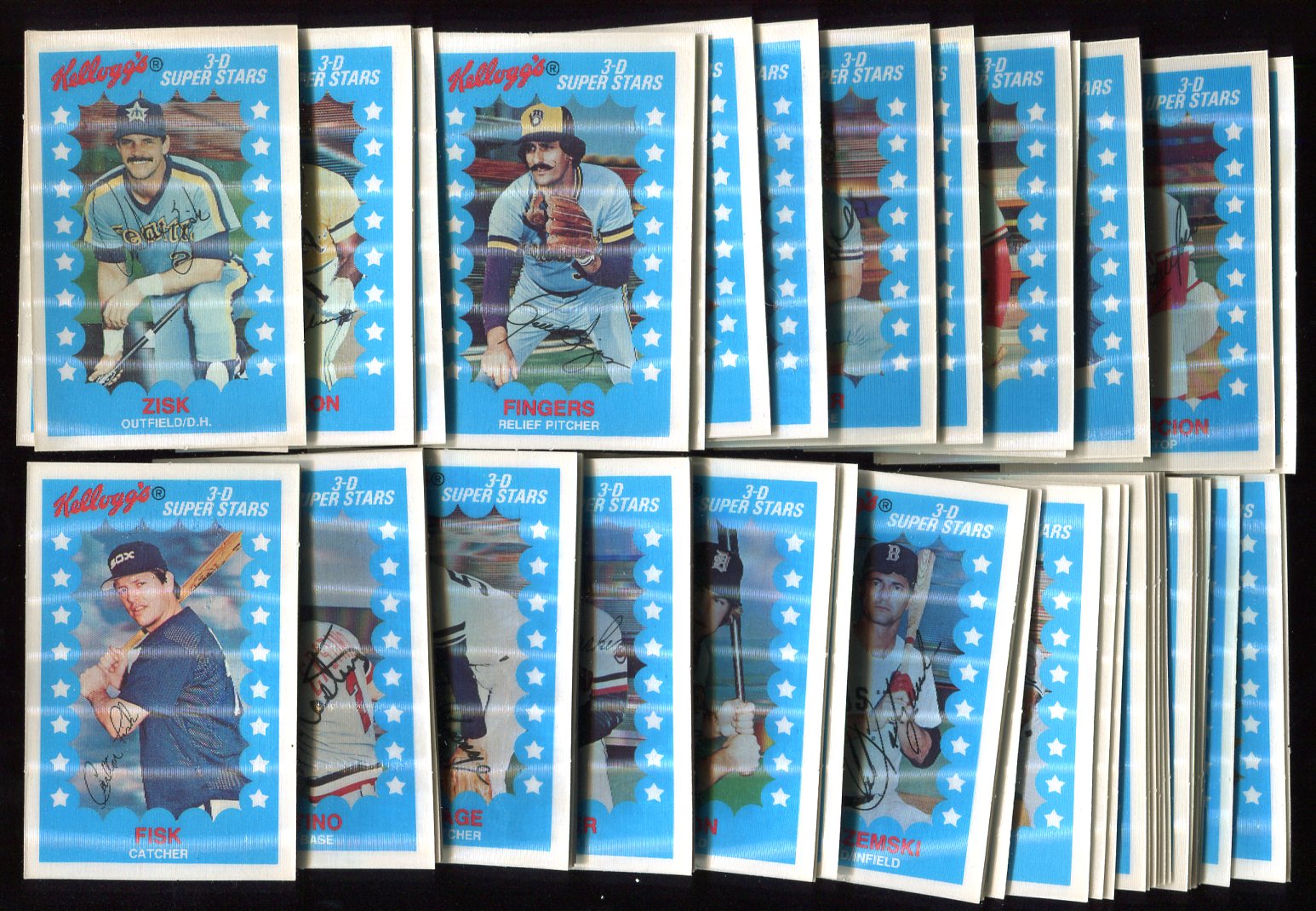 Lot detail 1982 kellogg s 3 d complete set of 64 nrmt mt
