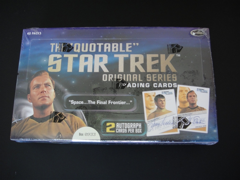 Star Trek The "Quotable" Sealed Factory 40 Pack Box