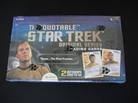 Star Trek The "Quotable" Sealed Factory 40 Pack Box