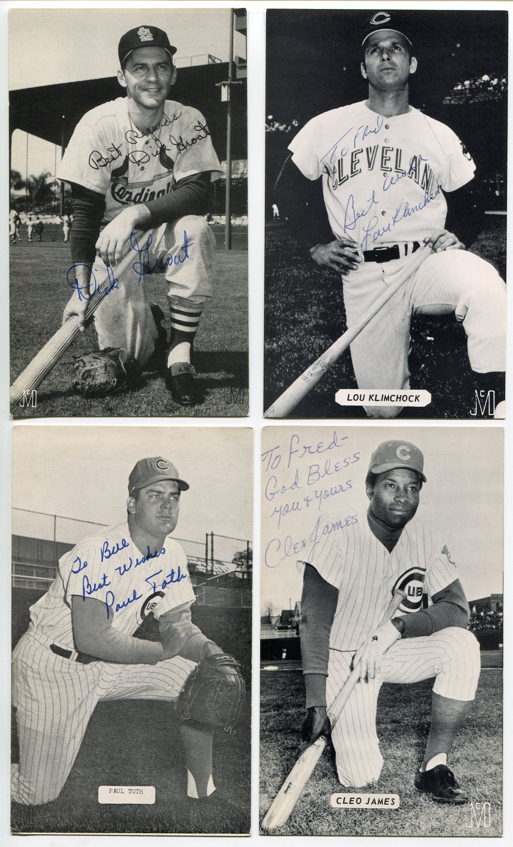 Lot Detail - Lot of 22 J.D. McCarthy Postcards All Autographed