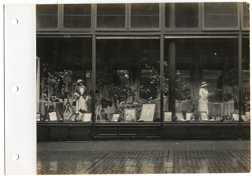 1910 Photo Gimbel Brothers Department Store Display - Photographs of Philadelphia As and Chicago Cubs Photos