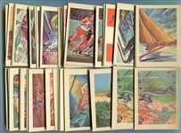 1956 Adventure Gum Lot of 59 Assorted Nrmt/Mt Cards