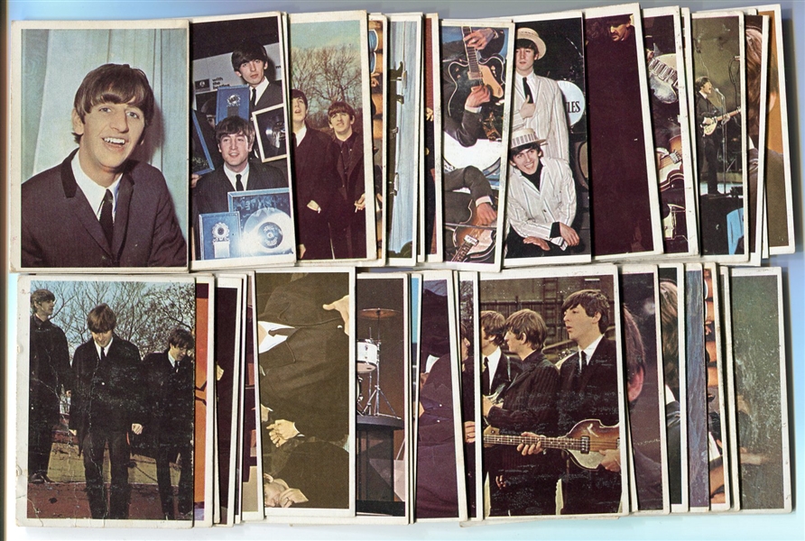 1964 Beatles Color Cards Lot of 39 Different plus 8 Dupes