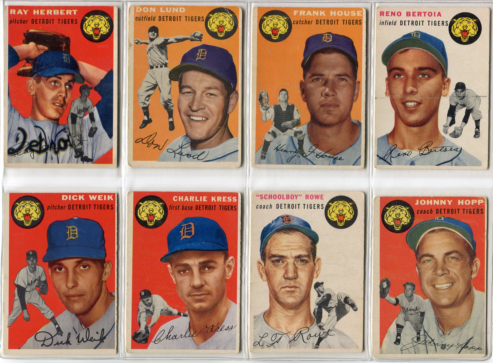 Lot Detail - 1954 Topps Lot of 18 Different Detroit Tigers
